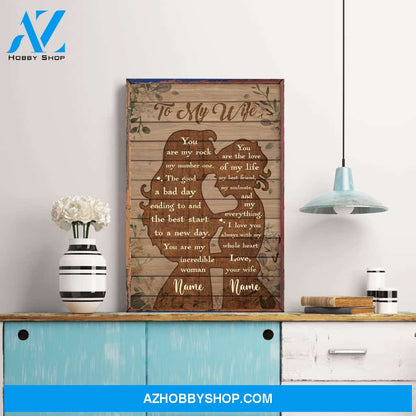 To My Wife - You Are The Love Of My Life, LGBT Custom Poster/Canvas, Gift For LGBT Couple
