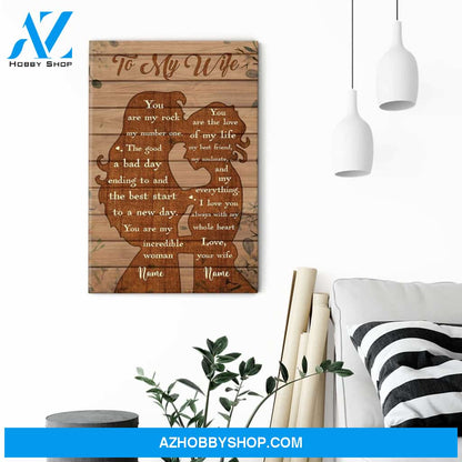 To My Wife - You Are The Love Of My Life, LGBT Custom Poster/Canvas, Gift For LGBT Couple