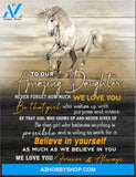 To Our Daughter Canvas From Mom And Dad Horse Canvas Full Size Canvas Wall Art Never Forget How Much We Love You
