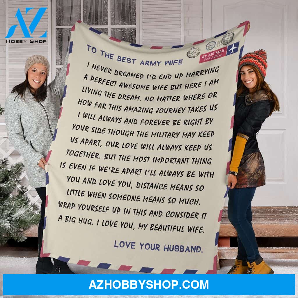 To The Best Army Wife 001 Fleece Blanket