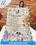 To The Best Dog Mom Inside This Blanket - St Bernard To The Best Dog Mom Gift For St Bernard Dog Lovers Birthday Gift Home Decor Bedding Couch Sofa Soft