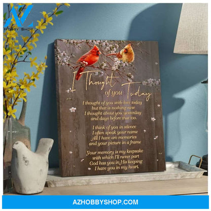 Today Cardinal Wall Art Canvas