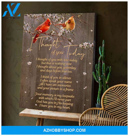 Today Cardinal Wall Art Canvas