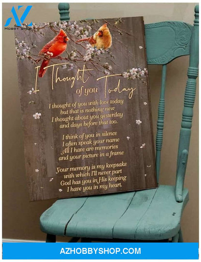 Today Cardinal Wall Art Canvas