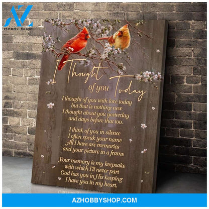Today Cardinal Wall Art Canvas
