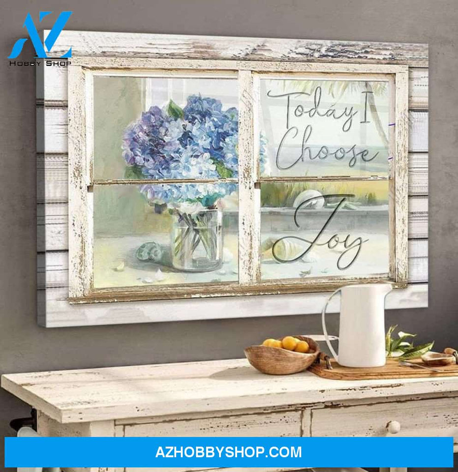 Today I Choose Joy, Farmhouse Sign Decor, Jesus Canvas, Jesus Gift