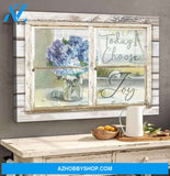 Today I Choose Joy, Farmhouse Sign Decor, Jesus Canvas, Jesus Gift