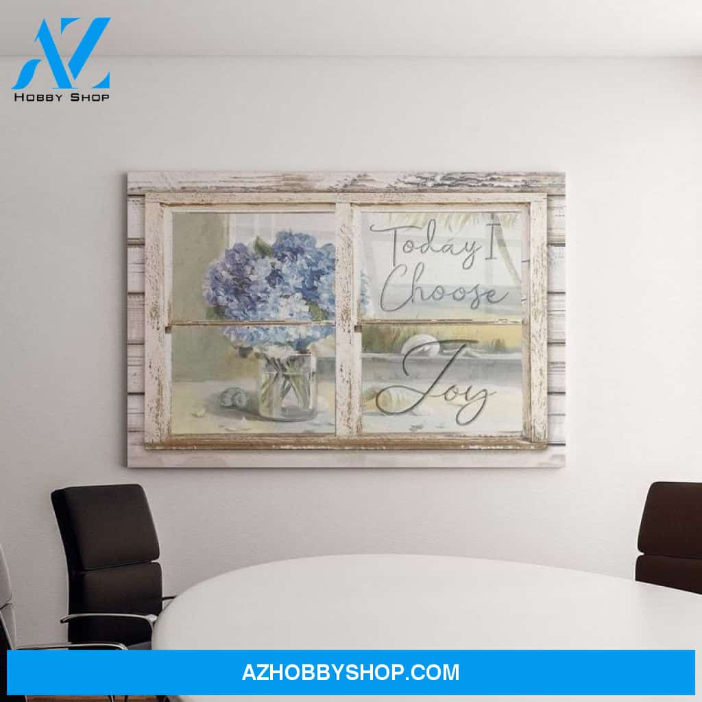 Today I Choose Joy, Farmhouse Sign Decor, Jesus Canvas, Jesus Gift