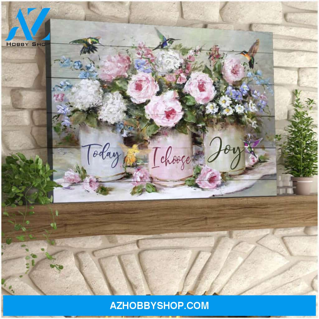 Today I choose Joy Hummingbird Canvas Wall Art Decor, gifts for hummingbird lovers