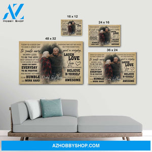 Today is a good day - Personalized Canvas