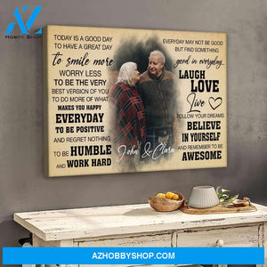 Today is a good day - Personalized Canvas