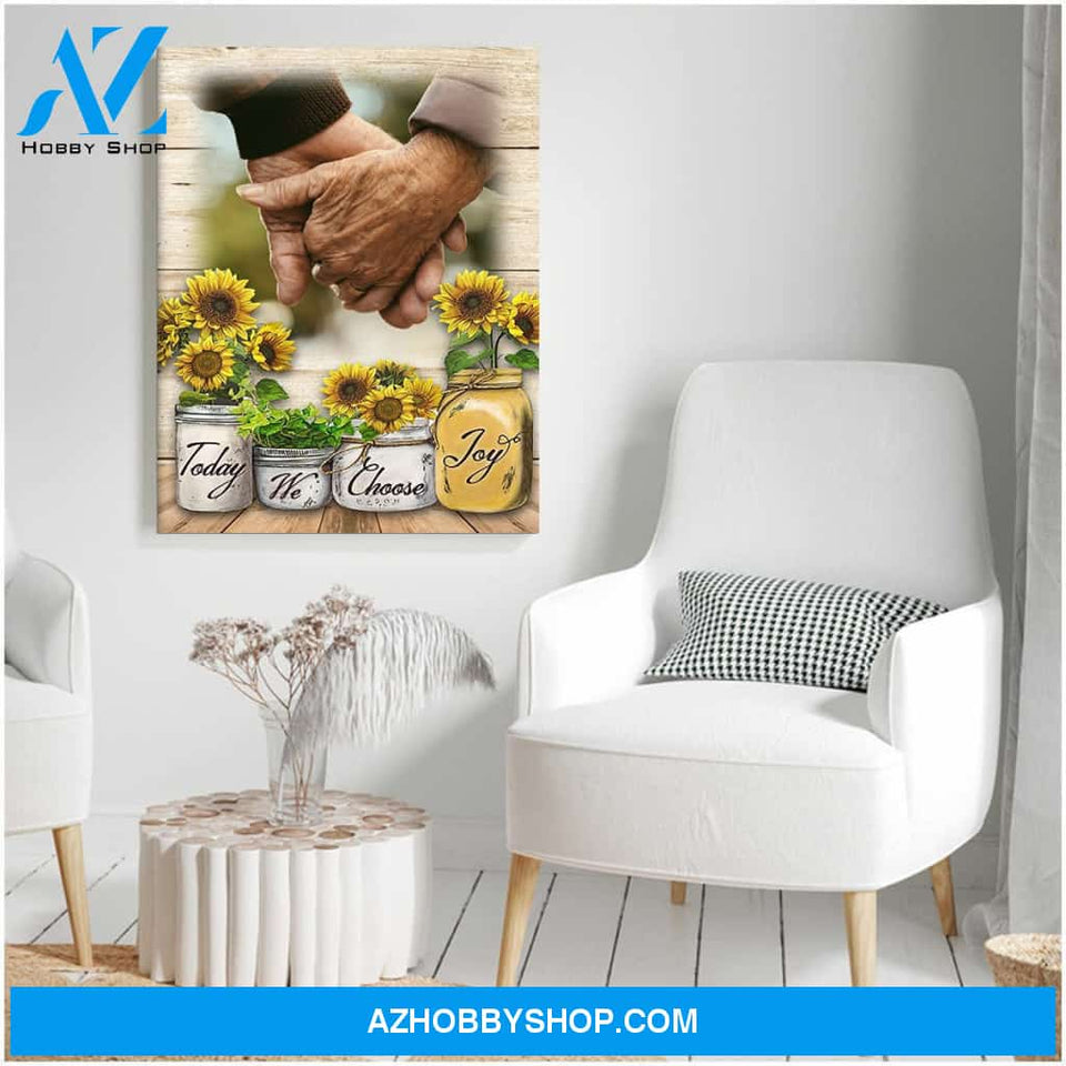 Today we choose joy - Personalized Canvas
