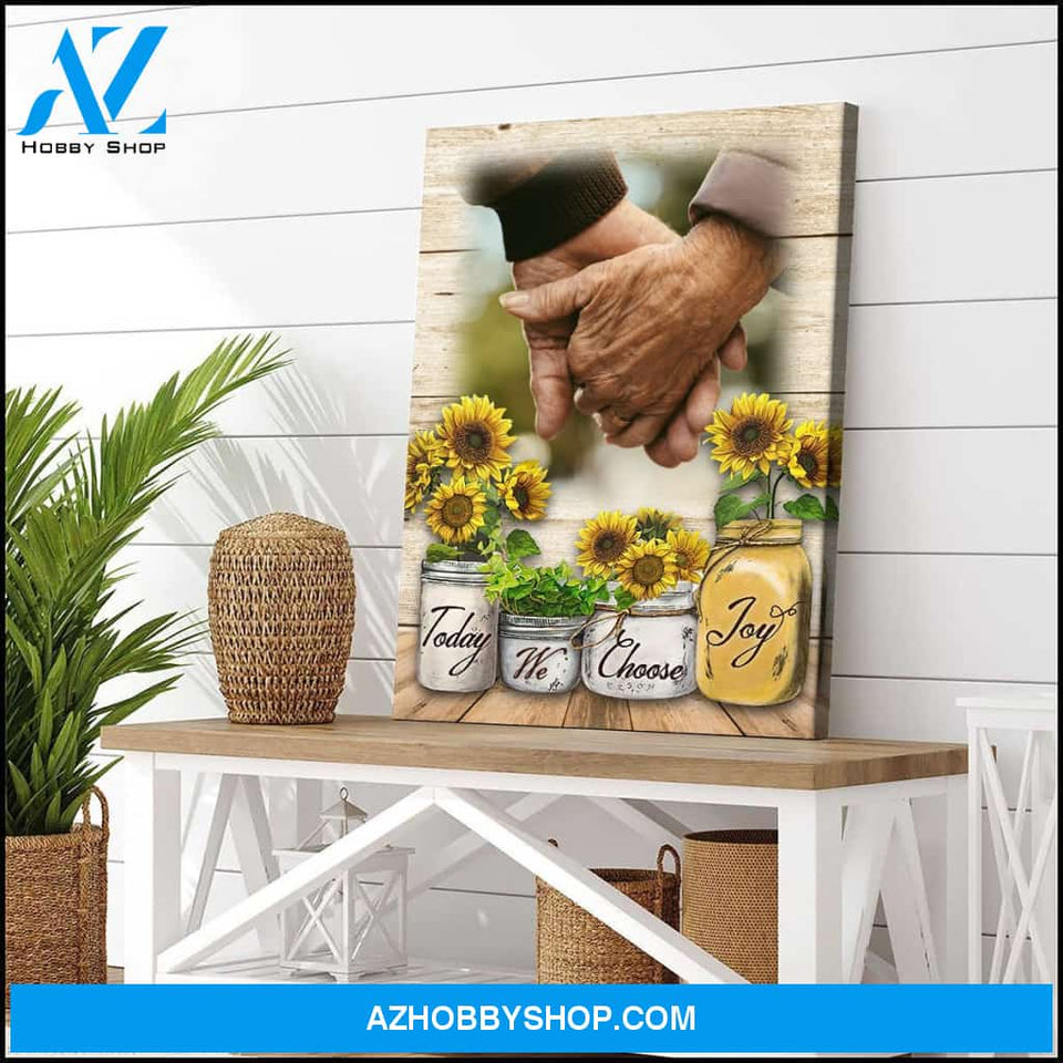 Today we choose joy - Personalized Canvas