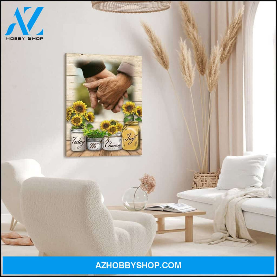 Today we choose joy - Personalized Canvas