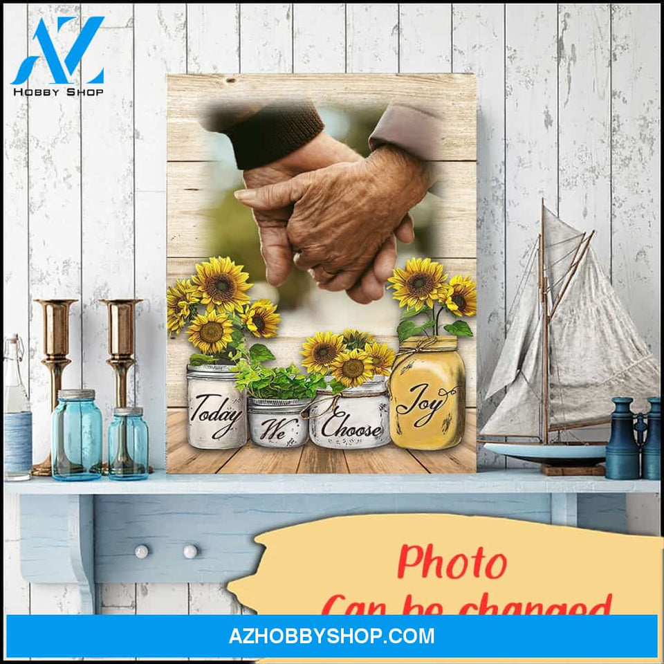 Today we choose joy - Personalized Canvas