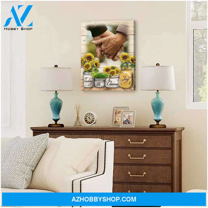 Today we choose joy - Personalized Canvas