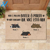 Todos Os Convidados Devem Ser Aprovados Pelo Cão Portuguese - Funny Personalized Dog Doormat 