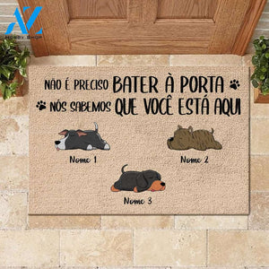 Todos Os Convidados Devem Ser Aprovados Pelo Cão Portuguese - Funny Personalized Dog Doormat | WELCOME MAT | HOUSE WARMING GIFT