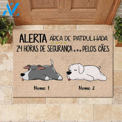 Todos Os Convidados Devem Ser Aprovados Pelo Cão Portuguese - Funny Personalized Dog Doormat | WELCOME MAT | HOUSE WARMING GIFT