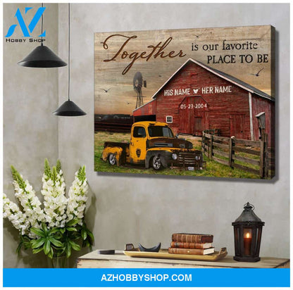Together is our favorite place to be Canvas And Poster, Wall Decor Visual Art