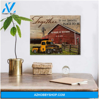 Together is our favorite place to be Canvas And Poster, Wall Decor Visual Art