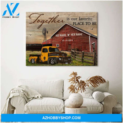 Together is our favorite place to be Canvas And Poster, Wall Decor Visual Art