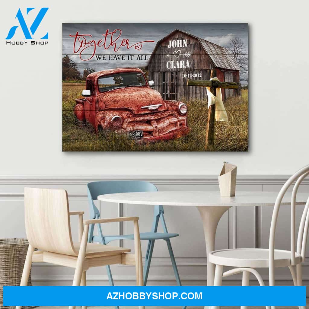 Together we have it all - Personalized canvas