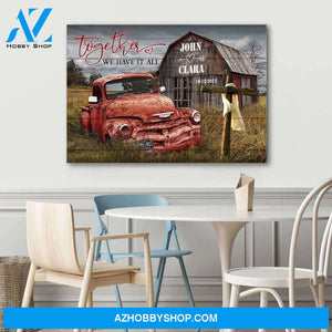 Together we have it all - Personalized canvas