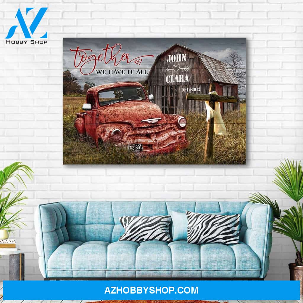 Together we have it all - Personalized canvas