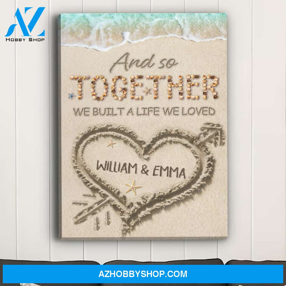Together We Loved 2 - Personalized Custom Name Canvas