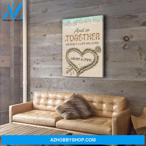 Together We Loved 2 - Personalized Custom Name Canvas