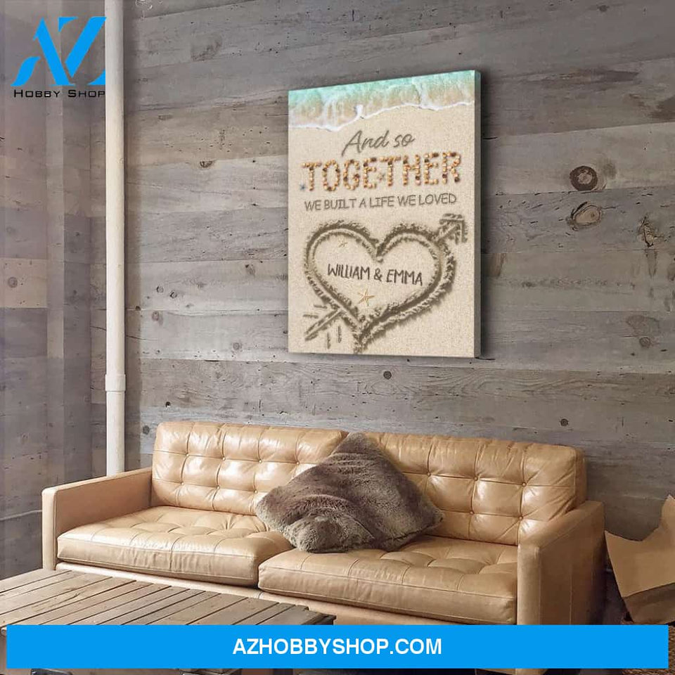 Together We Loved 2 - Personalized Custom Name Canvas