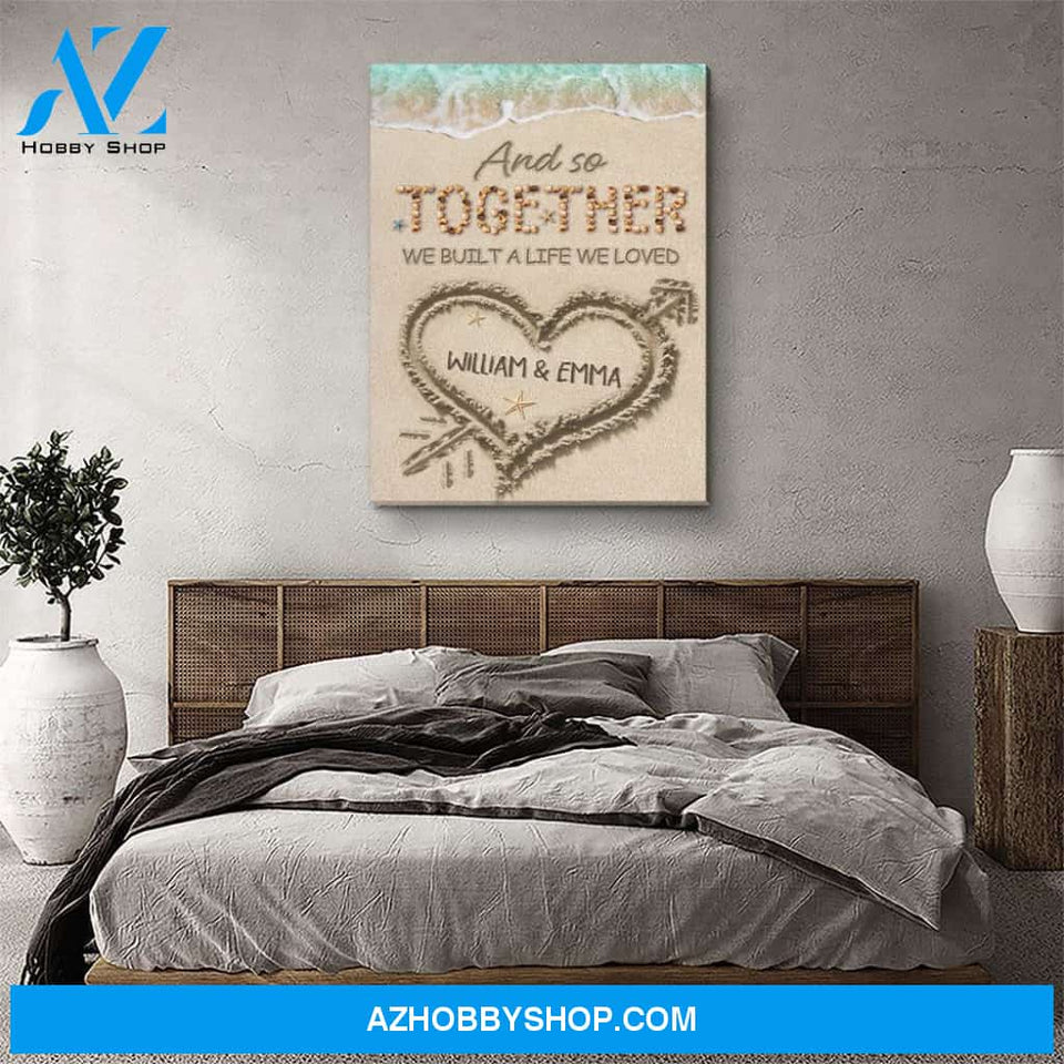 Together We Loved 2 - Personalized Custom Name Canvas
