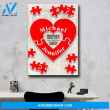 Together We Make A Family Puzzle Premium Canvas