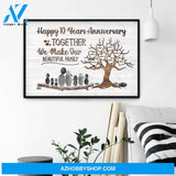 Together We Make Our Beautiful Family - Personalized Poster/Canvas - Anniversary Gift For Couple - Pebble