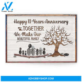 Together We Make Our Beautiful Family - Personalized Poster/Canvas - Anniversary Gift For Couple - Pebble