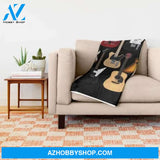 Too Many Guitars For You Fleece Blanket Gift For Guitar Lovers Home Decor Bedding Couch Sofa Soft And Comfy Cozy