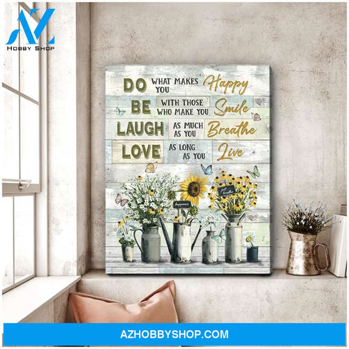 Eviral Store Top 10 Beautiful Canvases Do What Makes You Happy Butterfly And Sunflower Wall Art Decor – Butterfly Canvas Print Wall Art