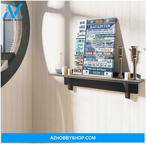 Ohcanvas Top 10 Beautiful Family and Butterfly Canvas To My Daughter Wall Art Decor