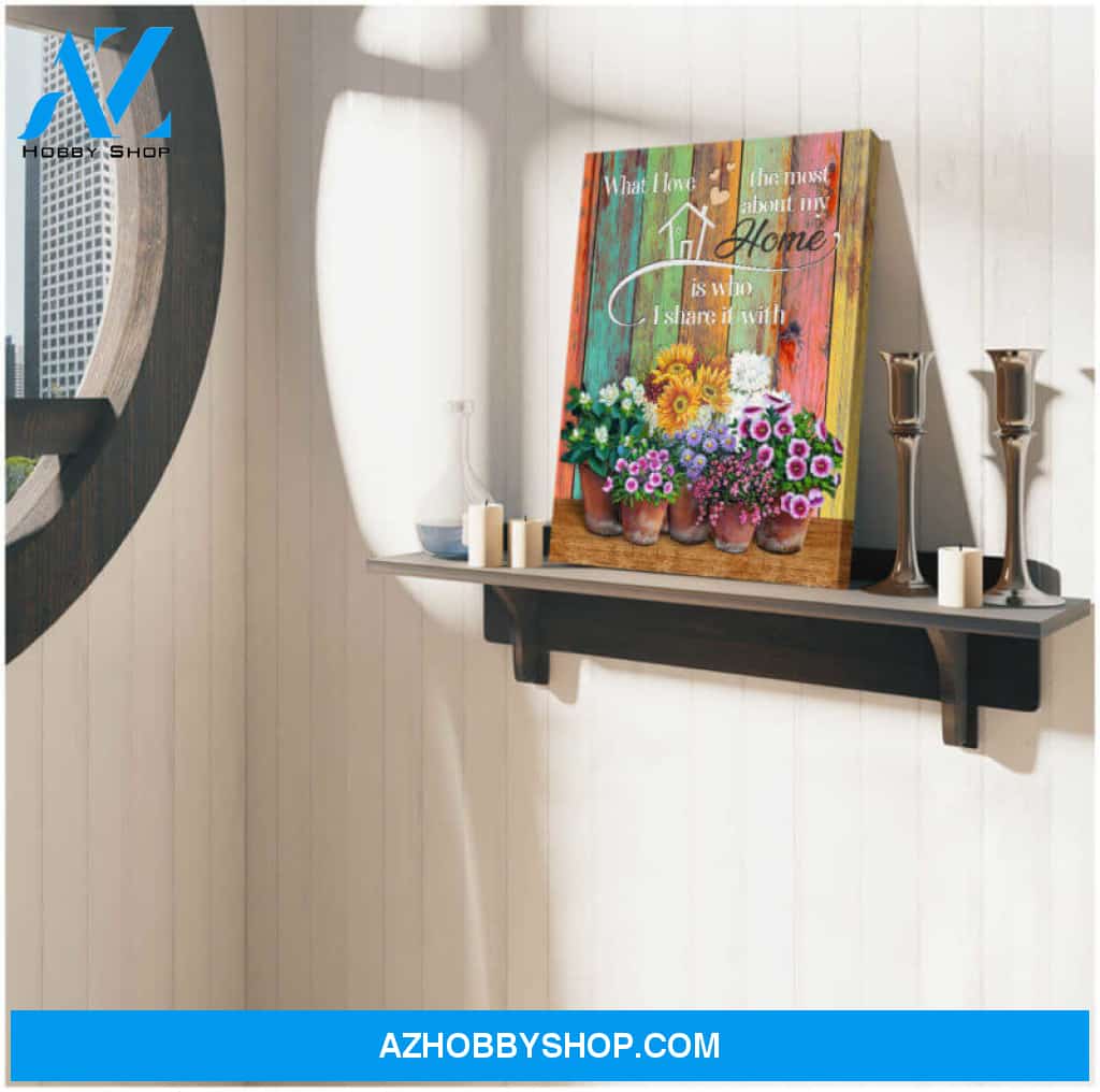 Ohcanvas Top 10 Beautiful Flowers Canvas What I love the most about my home Family Wall Art Decor