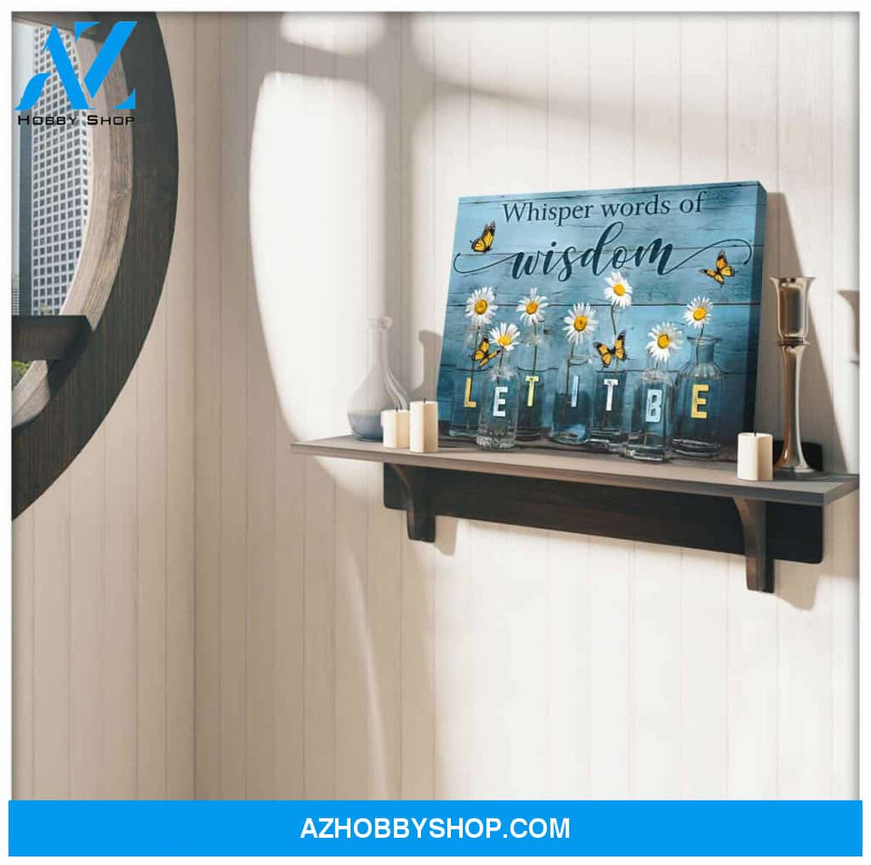 Eviral Store Top 10 Gorgeous Butterfly Canvas Whisper Words Of Wisdom Let It Be Wall Art Decor – Butterfly Canvas Print Wall Art