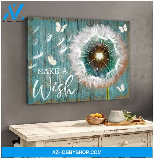 Eviral Store Top 10 Gorgeous Dandelion And Butterfly Canvas Make A Wish Wall Art Decor – Butterfly Canvas Print Wall Art