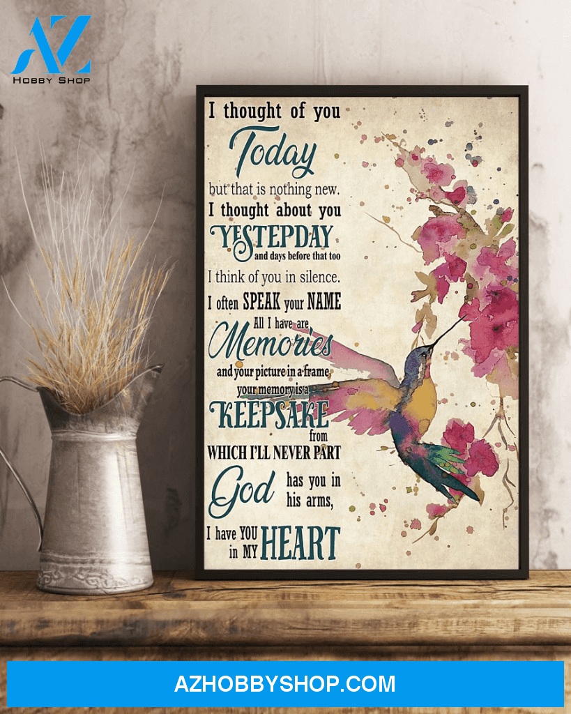 Top #101 I Thought Of You Today Vintage Canvas Wall Art, Wall Art Prints Unique Gifts