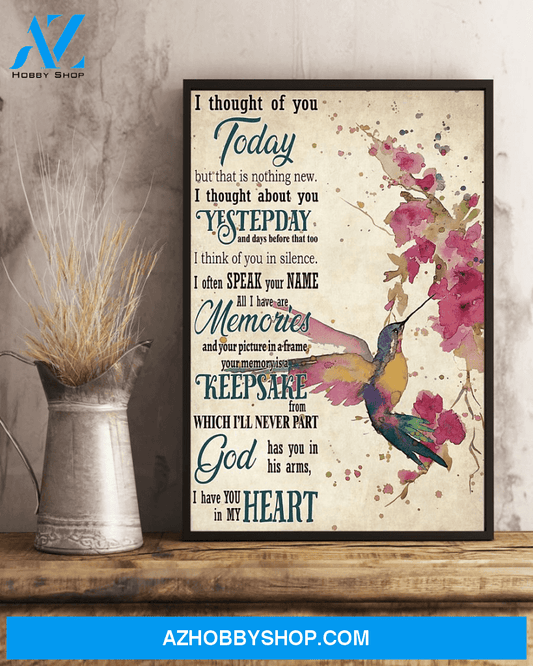 Top #101 I Thought Of You Today Vintage Canvas Wall Art, Wall Art Prints Unique Gifts
