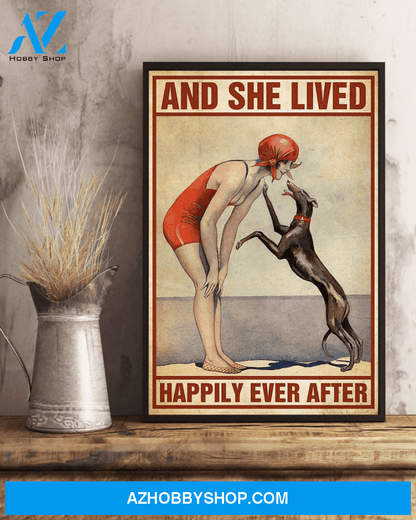 Top #153 Swimming And She Lived Happily Ever After Canvas Wall Art, Canvas Painting Unique Gifts