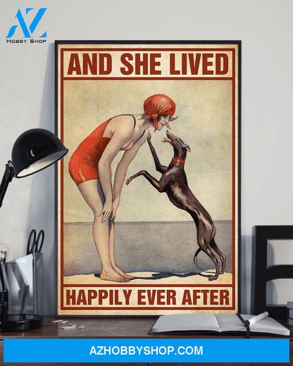Top #153 Swimming And She Lived Happily Ever After Canvas Wall Art, Canvas Painting Unique Gifts
