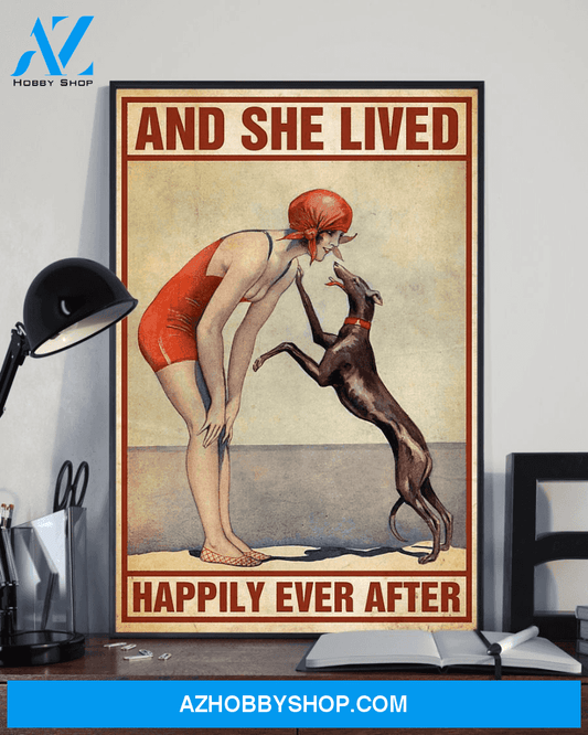 Top #153 Swimming And She Lived Happily Ever After Canvas Wall Art, Canvas Painting Unique Gifts