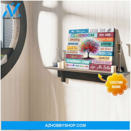 Ohcanvas Top 5 Beautiful Custom Canvases When You Enter This Classroom Teacher Wall Art Decor