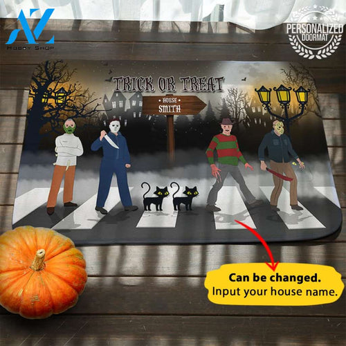 Top Horror Characters Halloween Personalized Doormat