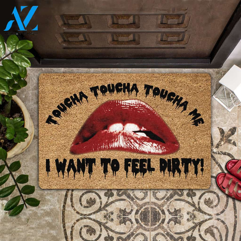 Toucha Me I Want To Feel Dirty Coir Pattern All Over Printing Doormat | Welcome Mat | House Warming Gift